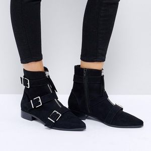 ASOS AYLA Buckle Ankle Boots